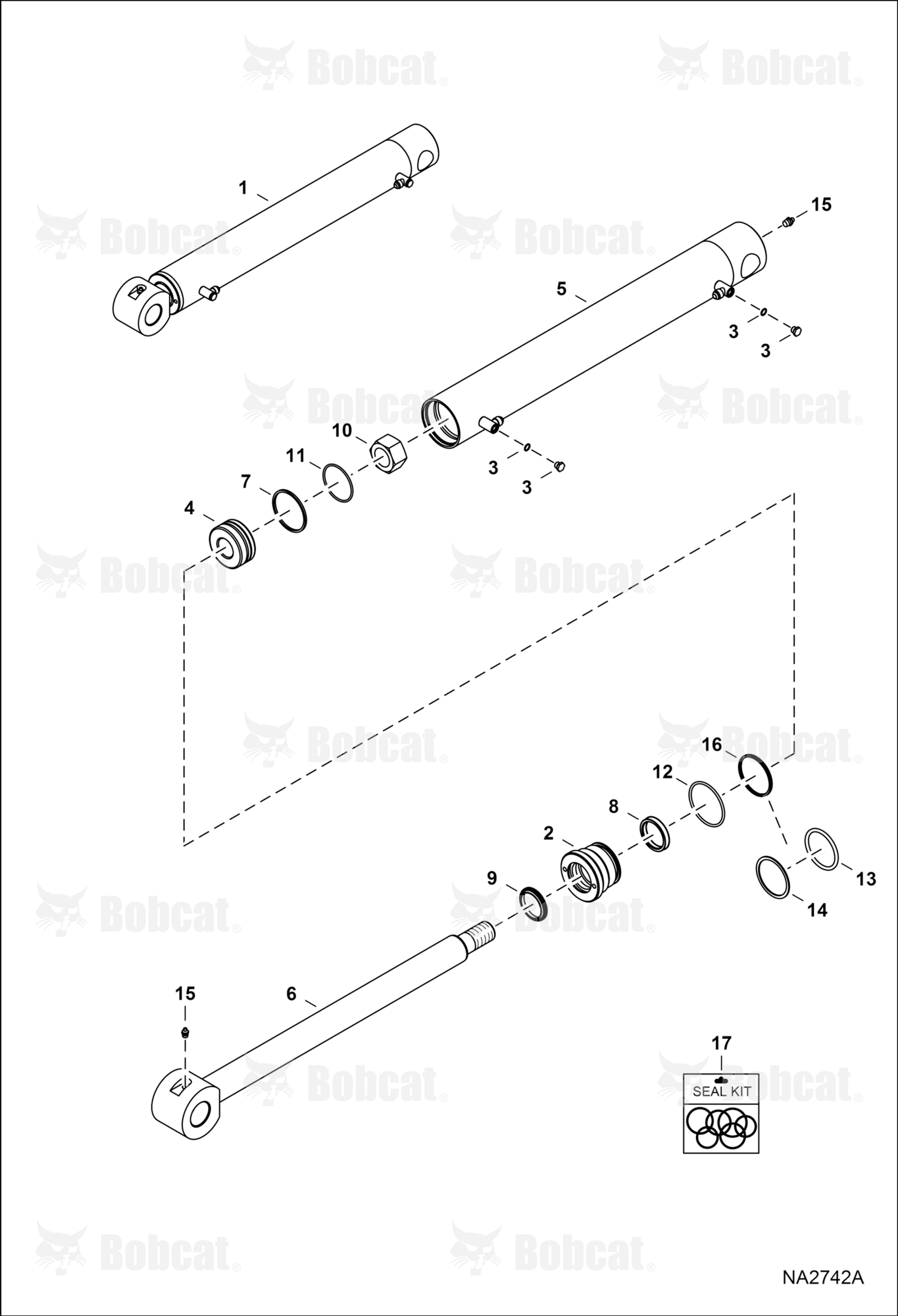 Clamp (Hydraulic Cylinder) (Pro Clamp)  B39N00101 & Above