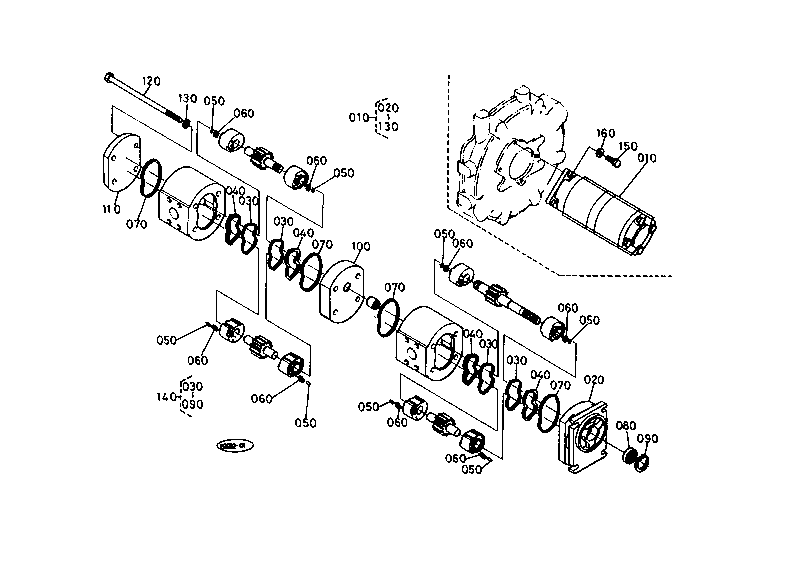 Gear Pump (1) and Component Parts