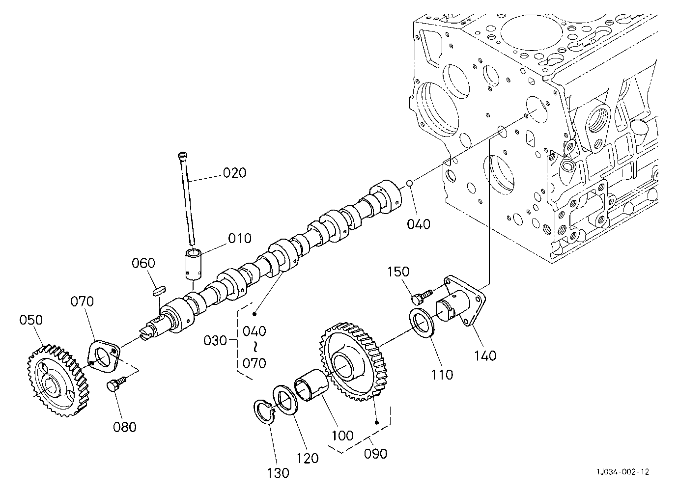 Camshaft And Idle Gear Shaft
