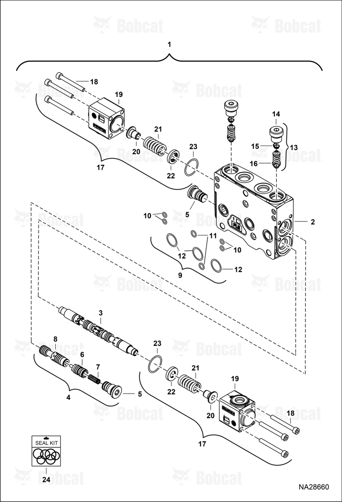 Hydraulic Control Valve (Arm Section)