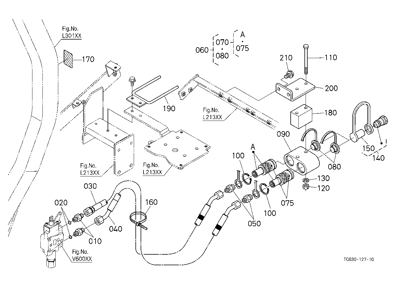 Auxiliary Control Valve Coupler (1St) (W/G No.L856