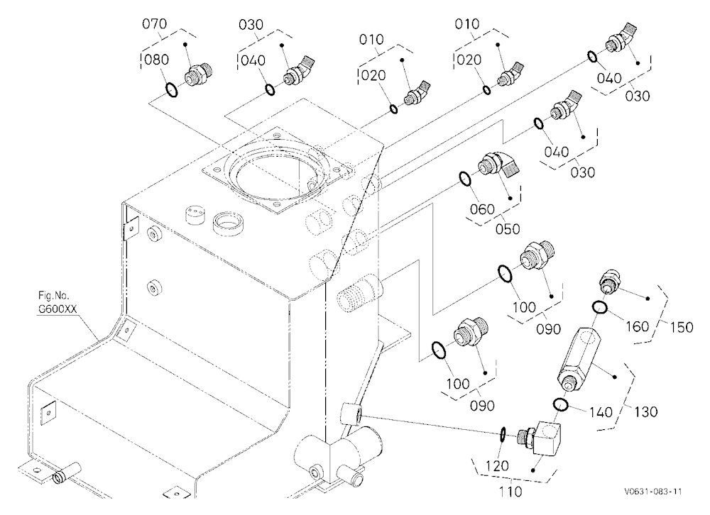 Oil Tank (Joint) [Hydraulic Hitch]