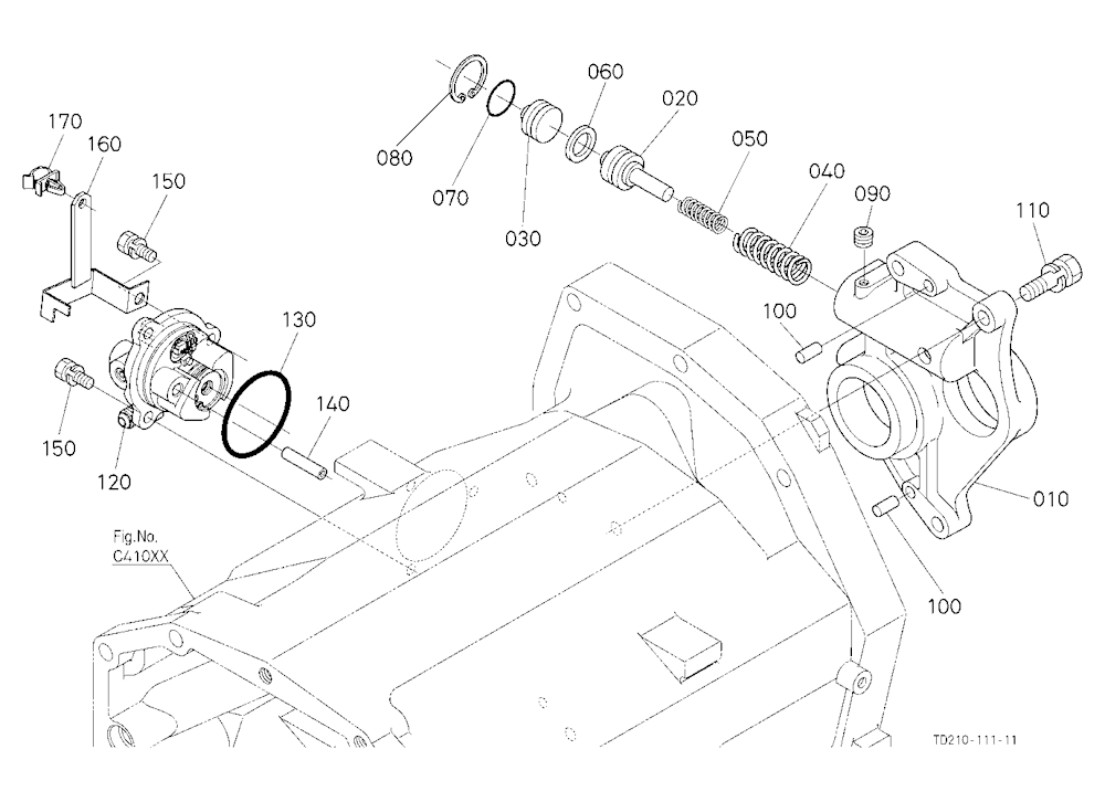 Pto Clutch Valve/Bearing Holder