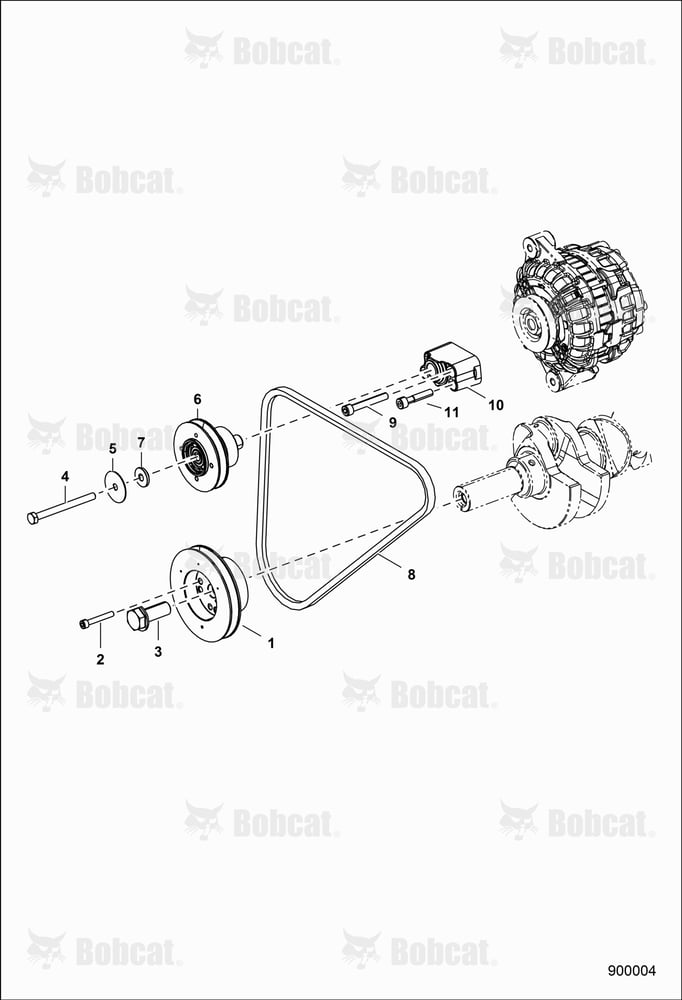 ENGINE, Drive Pulley & Drive Belt