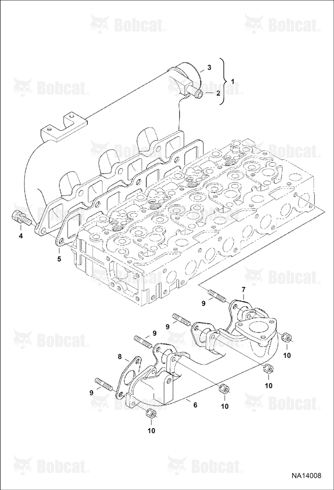 Manifolds (Black) (Engine Serial # V2403-7****** or V2403-8******)