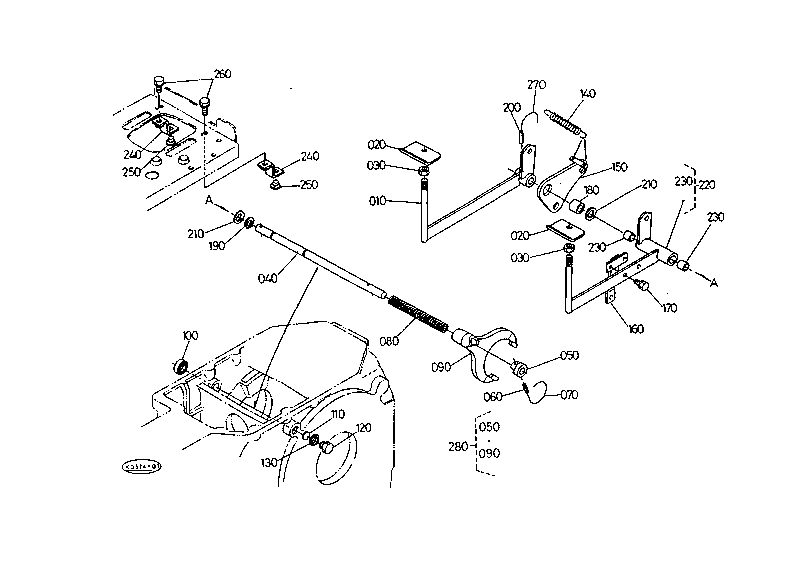 Diff.Lock Fork W/O Cab