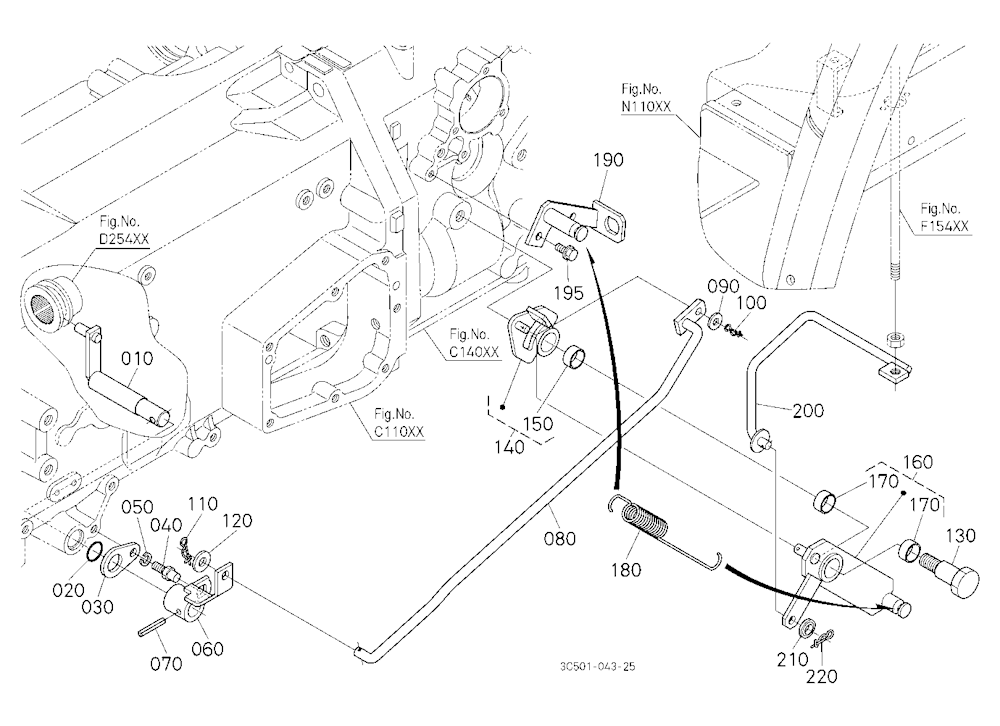 Front Wheel Drive Lever(Lower)