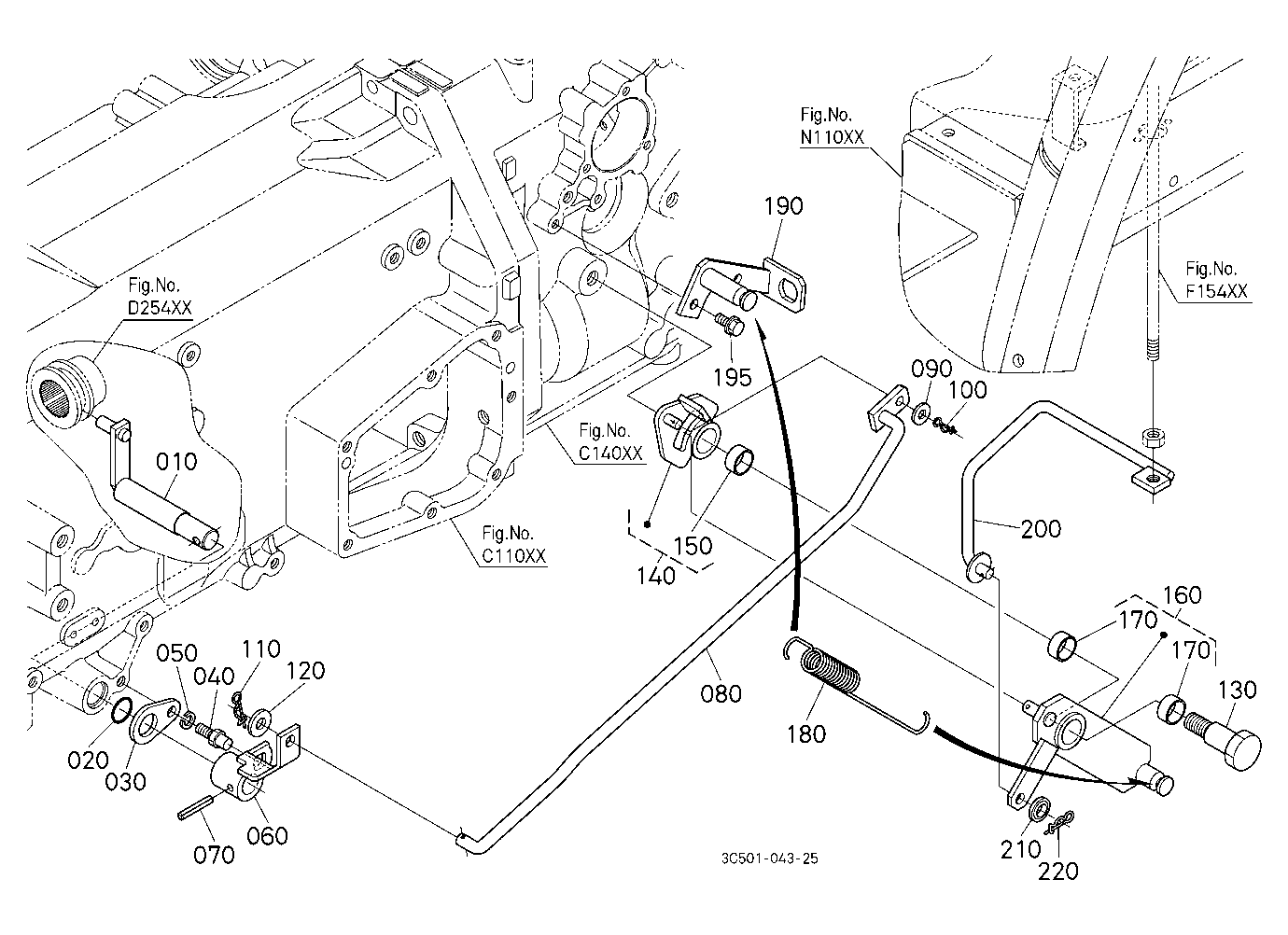 Front Wheel Drive Lever(Lower)