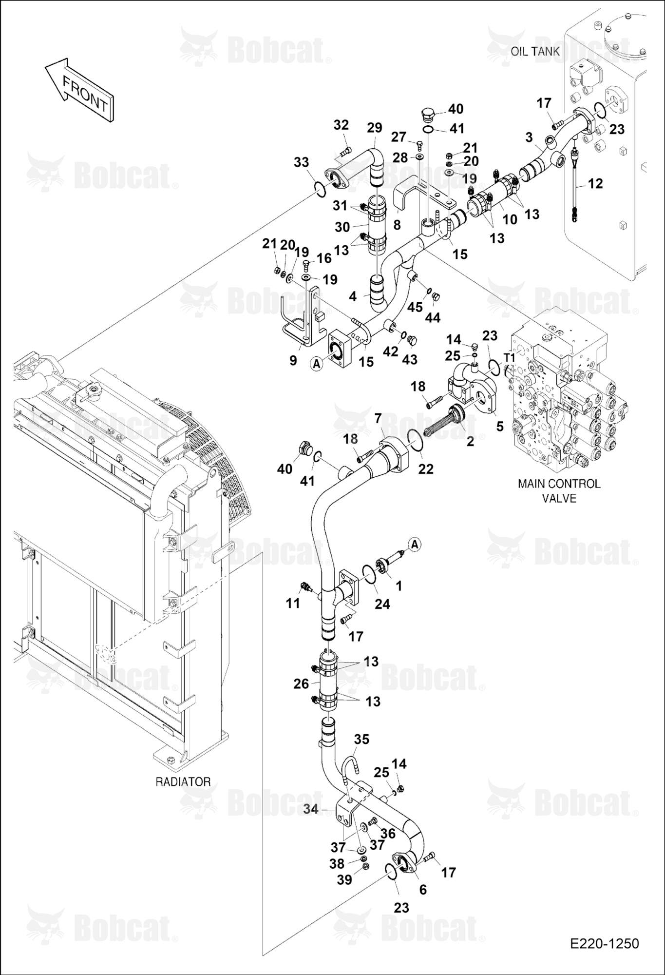 Oil Cooler Piping (Two)