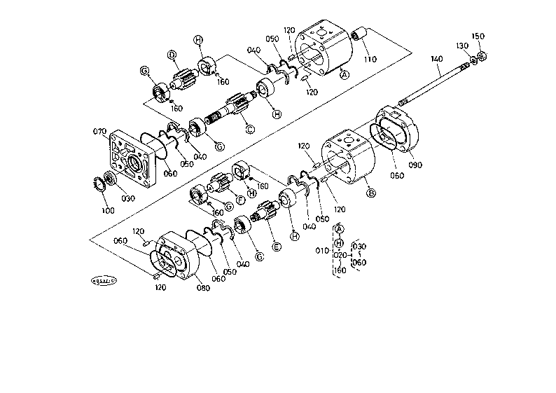Hydraulic Pump [New Type] [Component Parts]