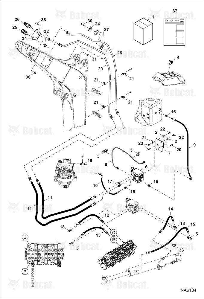Hydraulic Auxiliary Kit (Second)  AJRY11001 - AJRY12382