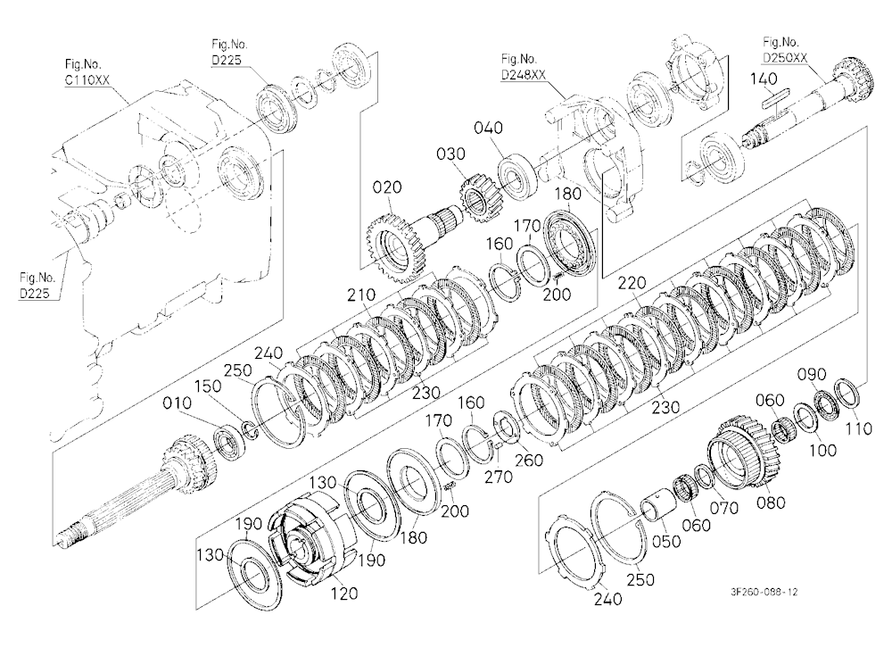 Main Gear Shift Shaft And Range Gear Shaft