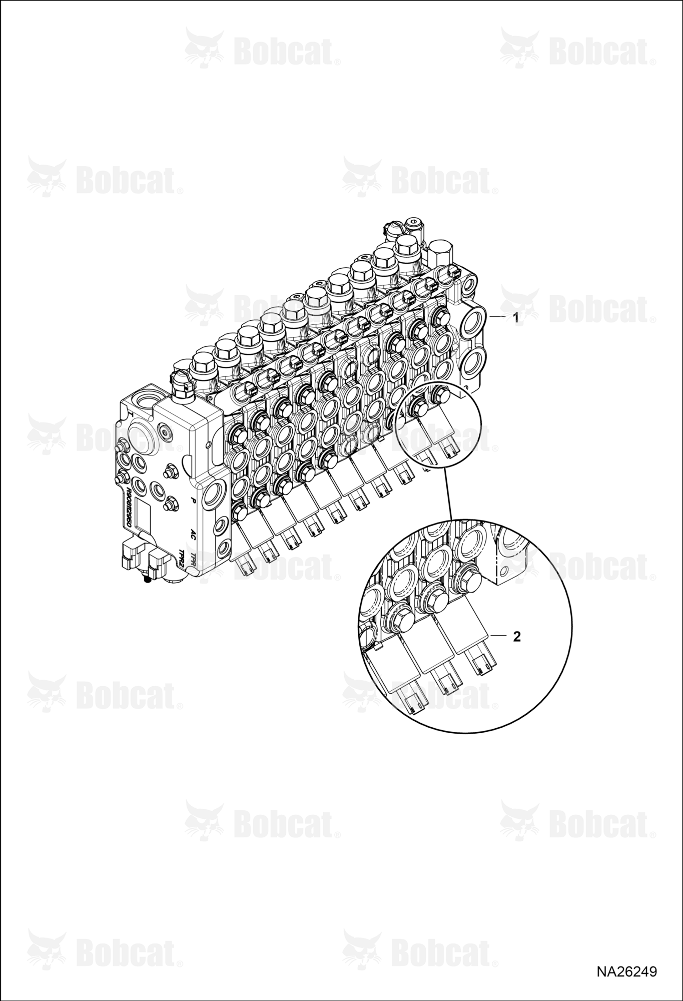 Hydraulic Control Valve (10 Section Assembly)