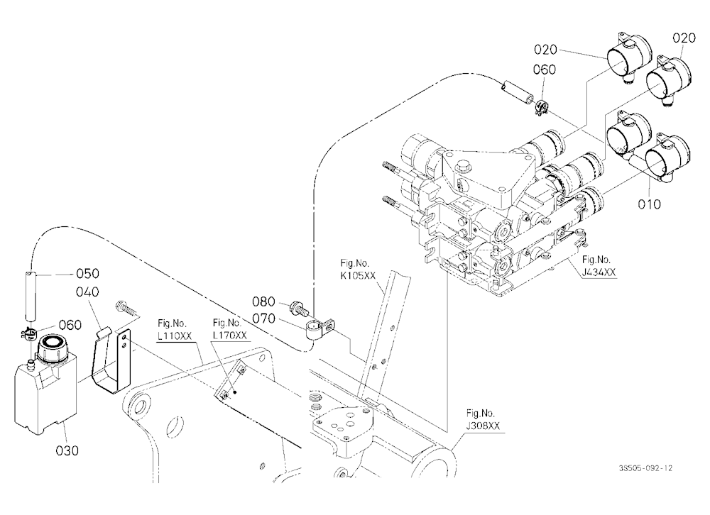 Auxiliary Control Valve (With Fc) Cap/Reserve Tank