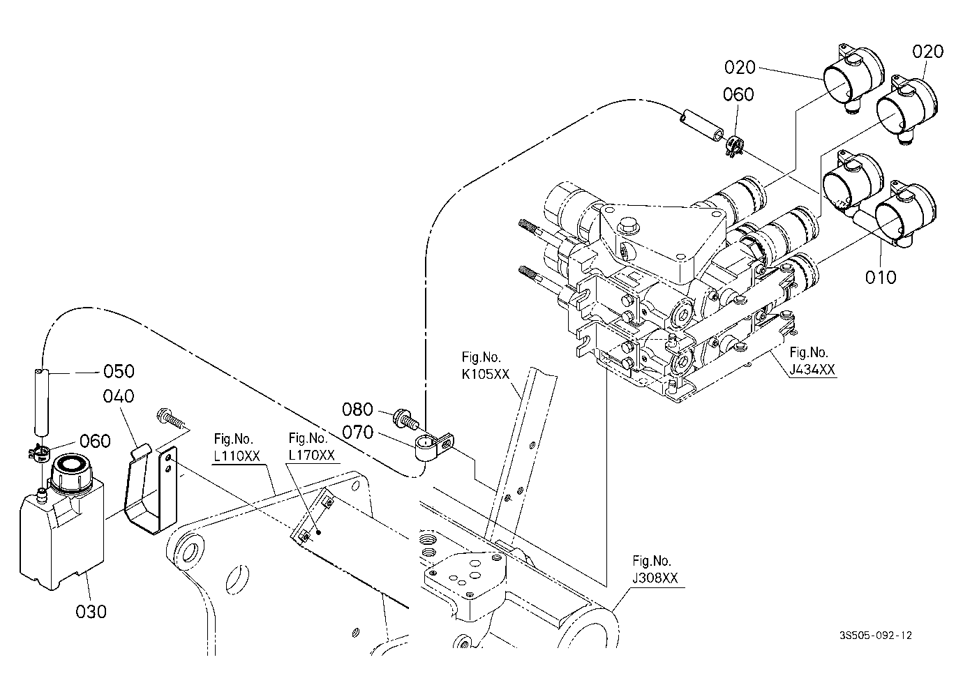 Auxiliary Control Valve (With Fc) Cap/Reserve Tank