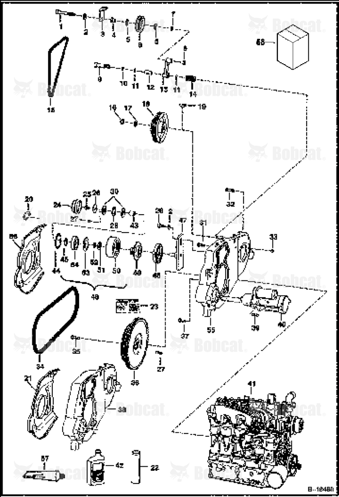 Engine & Attaching Parts (Belt Drive System)
