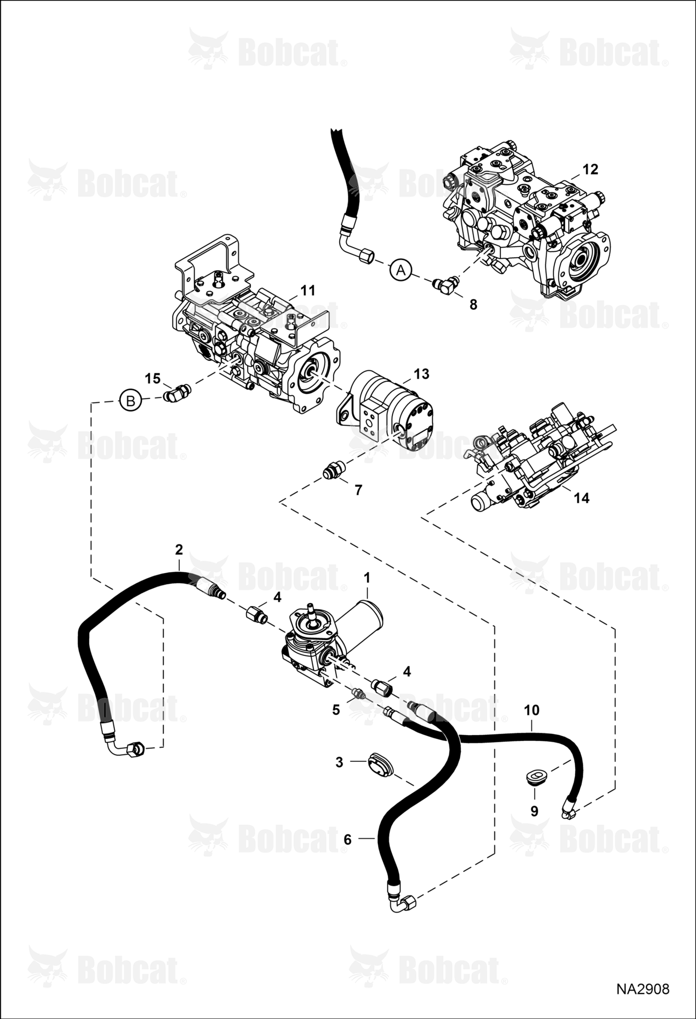 Hydrostatic Circuitry (Cooling Fan)  ATDZ11001 - ATDZ13809, ATDZ13811 - ATDZ13874