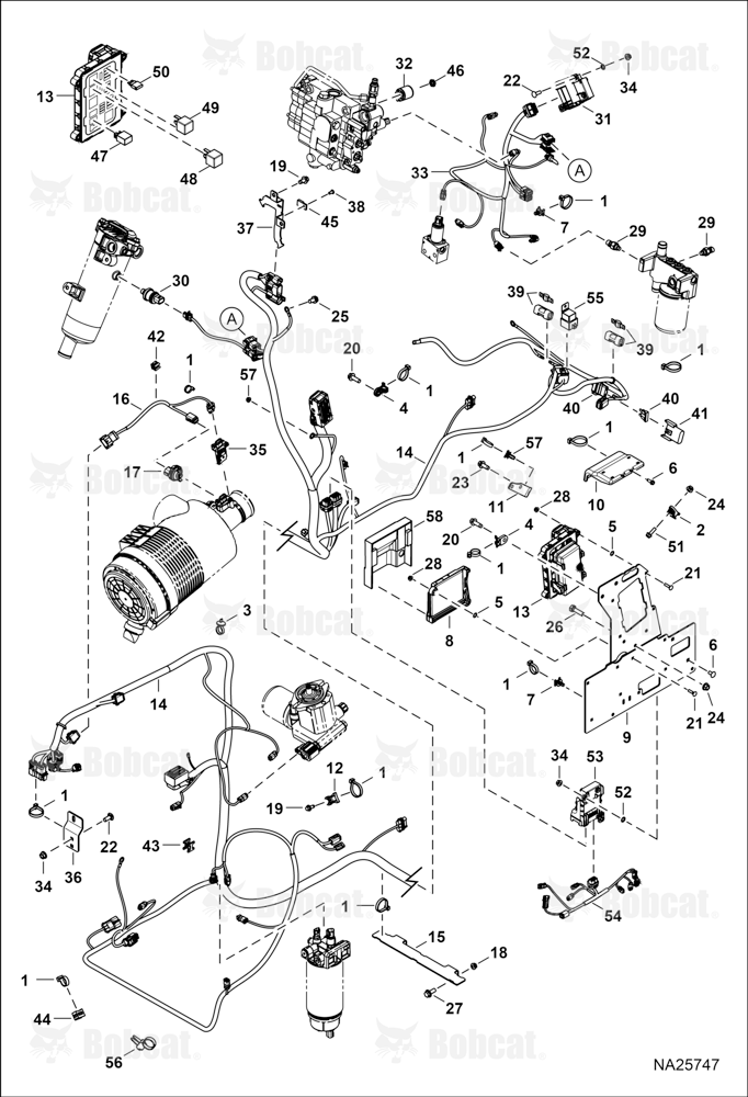 Engine Electrical Circuitry (Frame Harness, Fuse Relay, & Sensors) B4SC20336 & Above