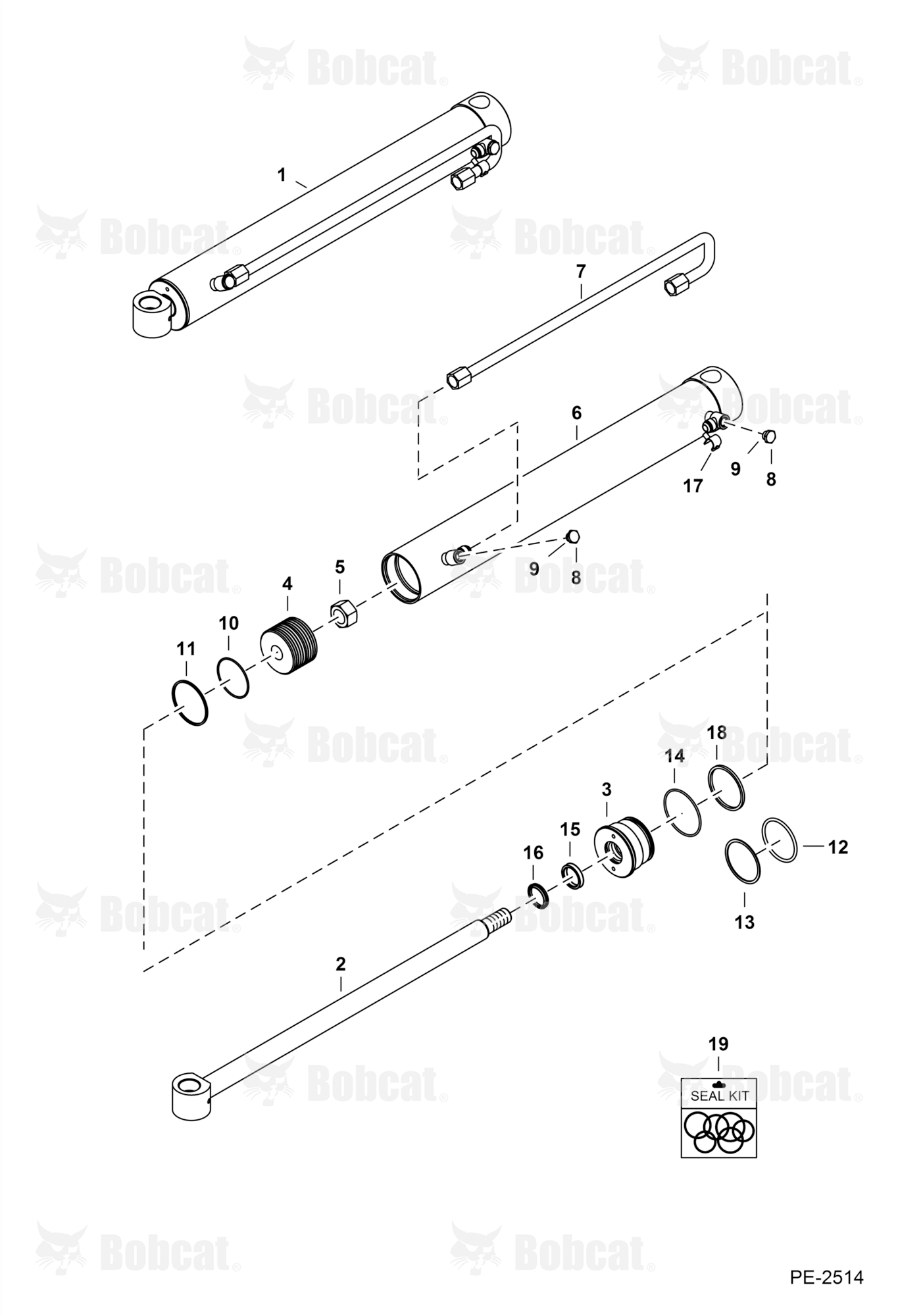 Cylinder Boom (Center Mount Backhoe)