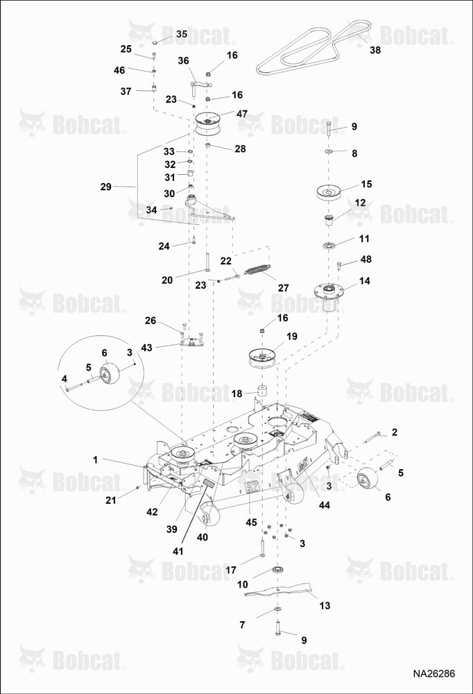 52" Side Deck ASSY