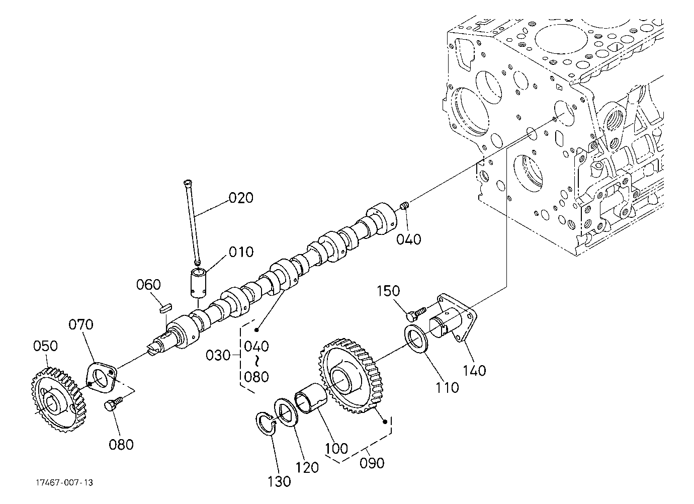 Camshaft And Idle Gear Shaft