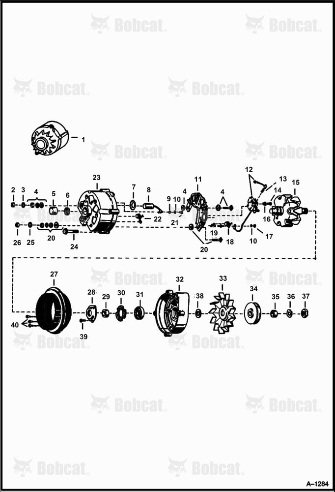 Alternator (Delco - Remy No. 1100827 - Closed)