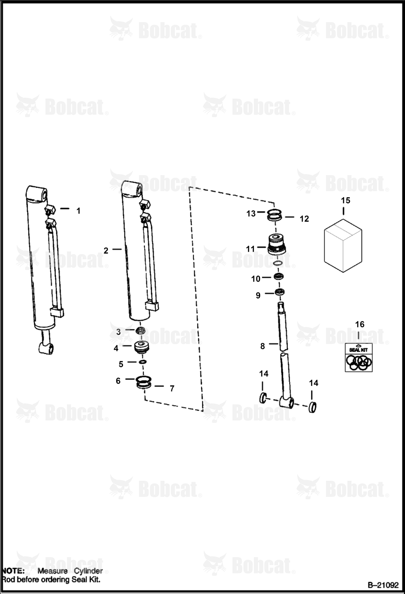 Tilt Cylinder (W/1.25" Rod)  12490 & Above
