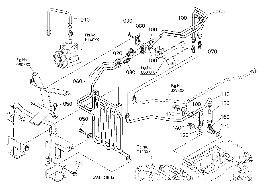 Hydraulic Oil Line (Oil Cooler) [Cab Type] [New Ty