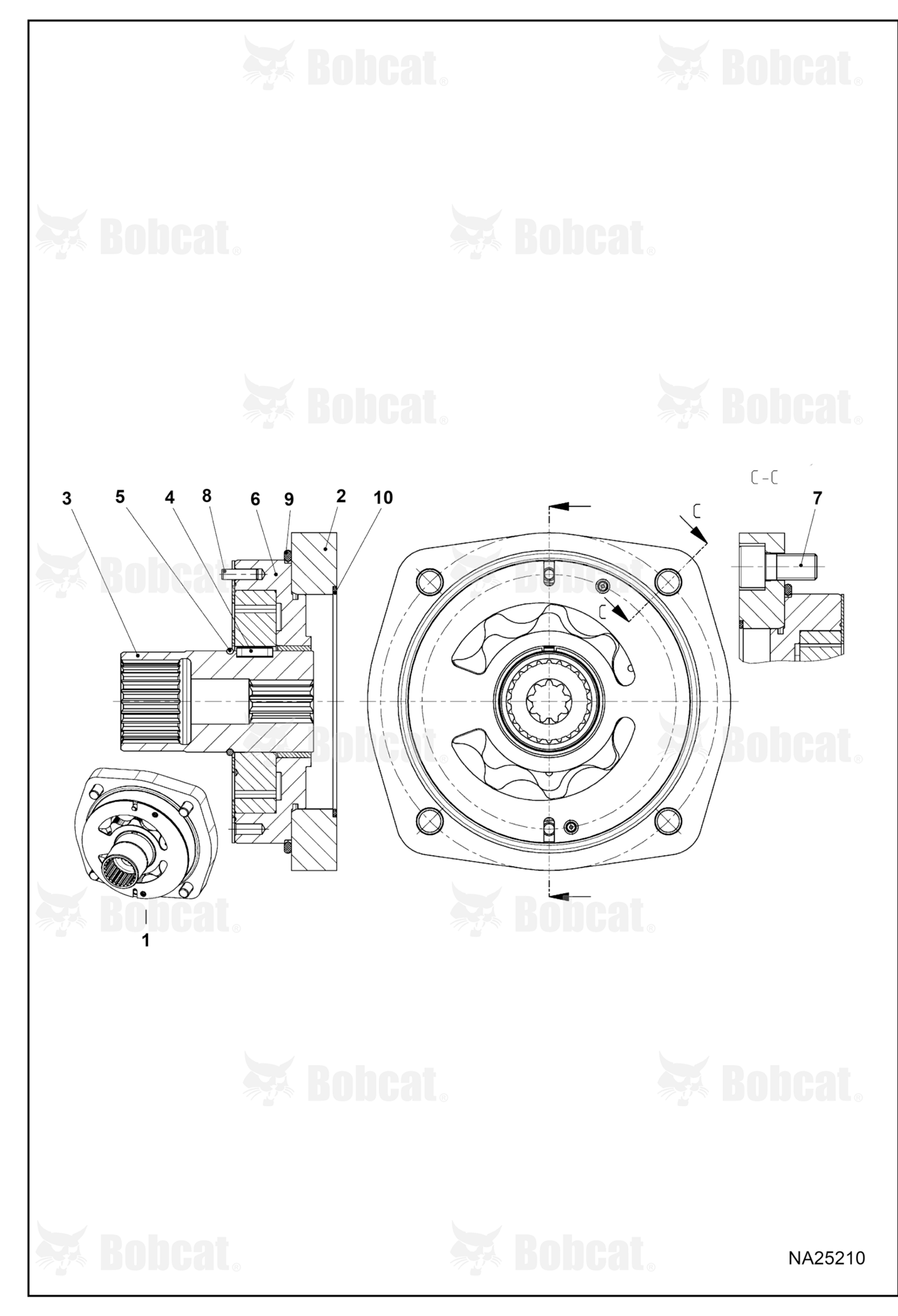 Hydrostatic Pump (Internal Gear Pump)  B53A12001 & Above