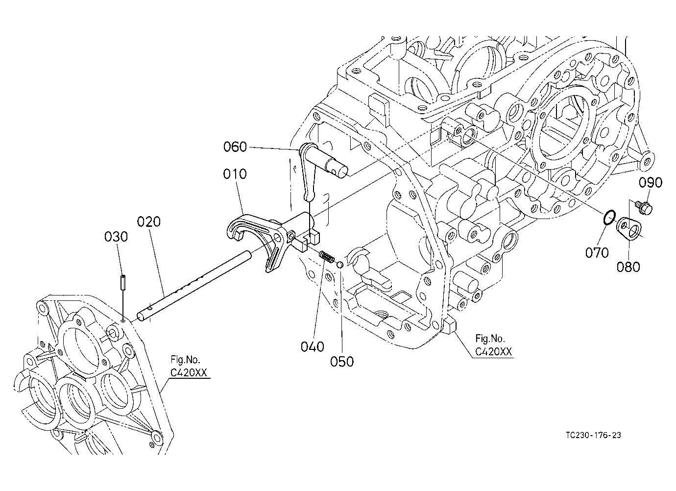 Range Gear Shift Fork