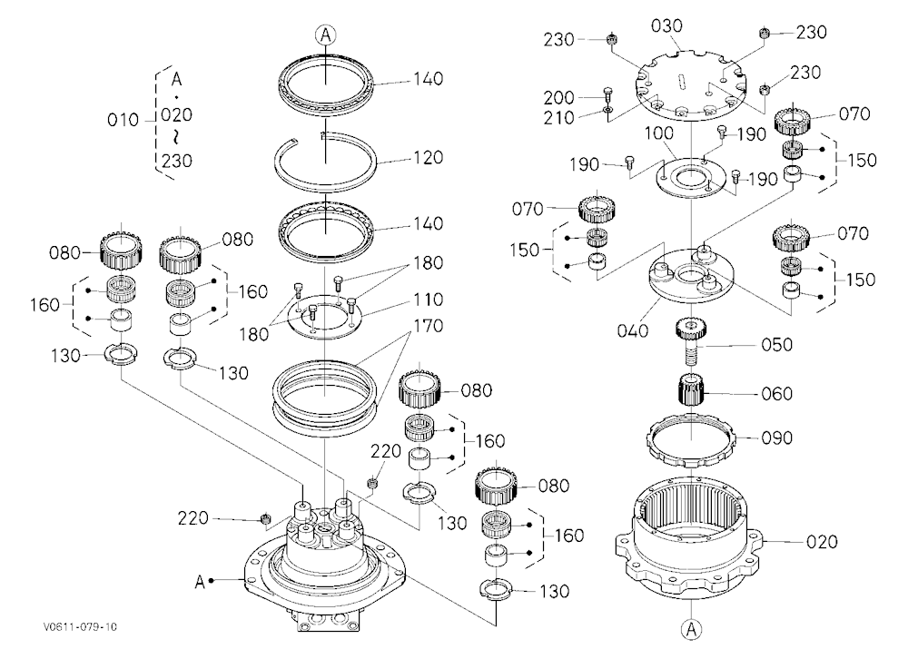 Hst Motor (3) (Component Parts)