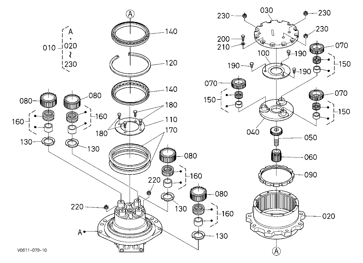 Hst Motor (3) (Component Parts)