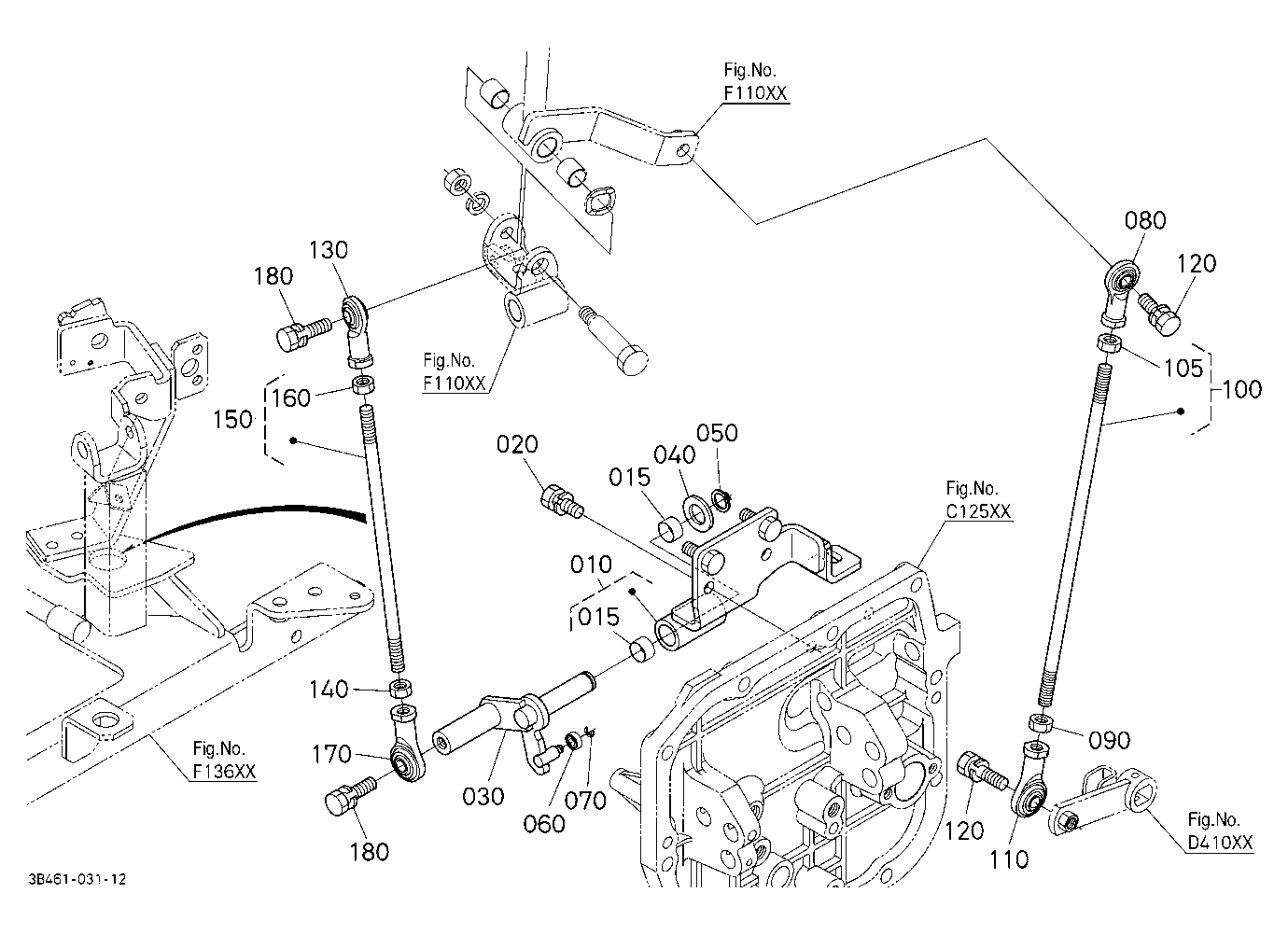 Main Gear Shift Rod