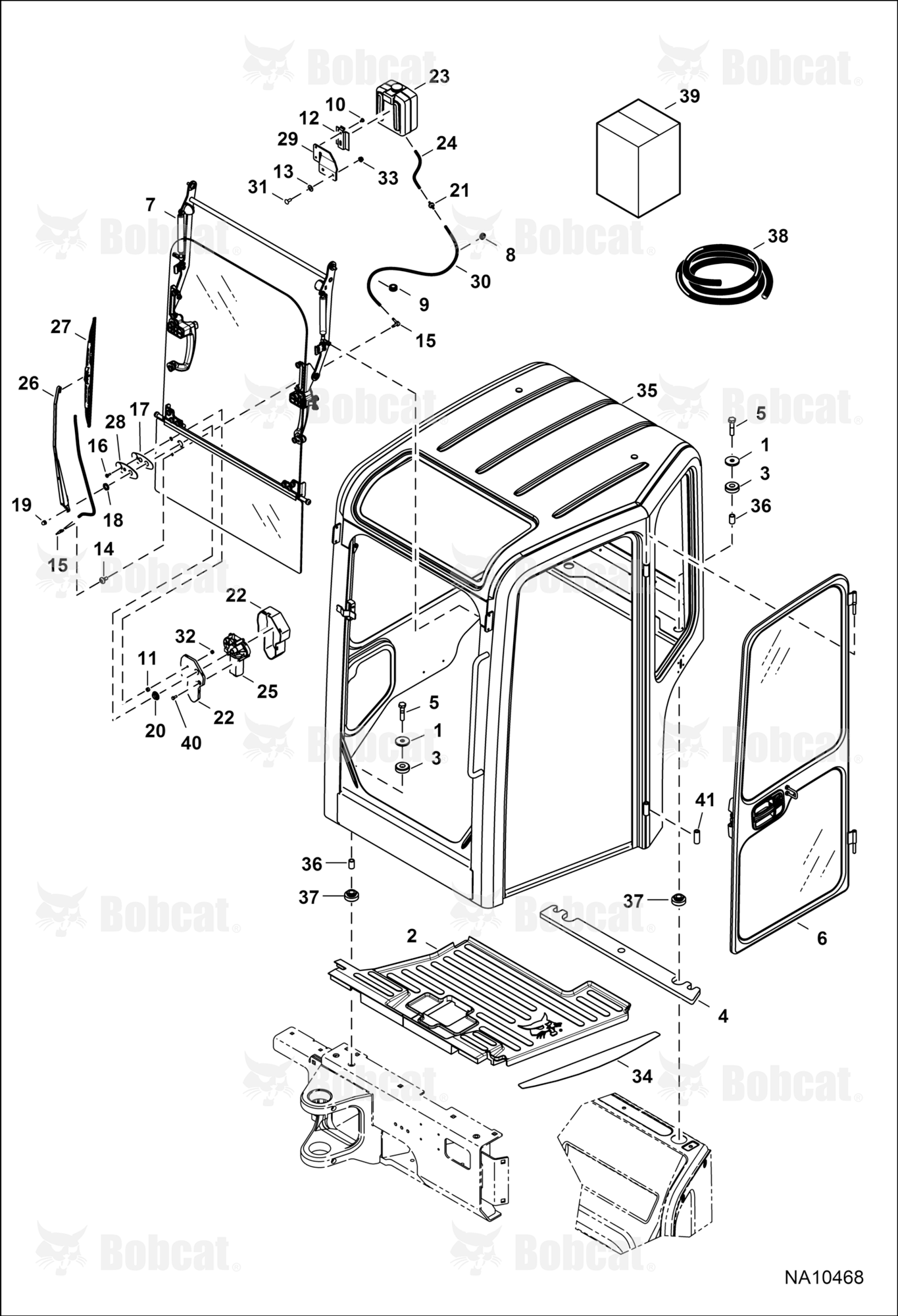 Operator CAB (Mounting, Front Window, & Door)