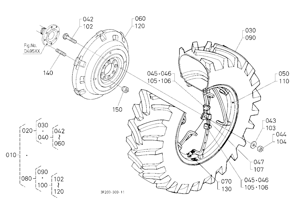 Rear Wheel (16.9-38)