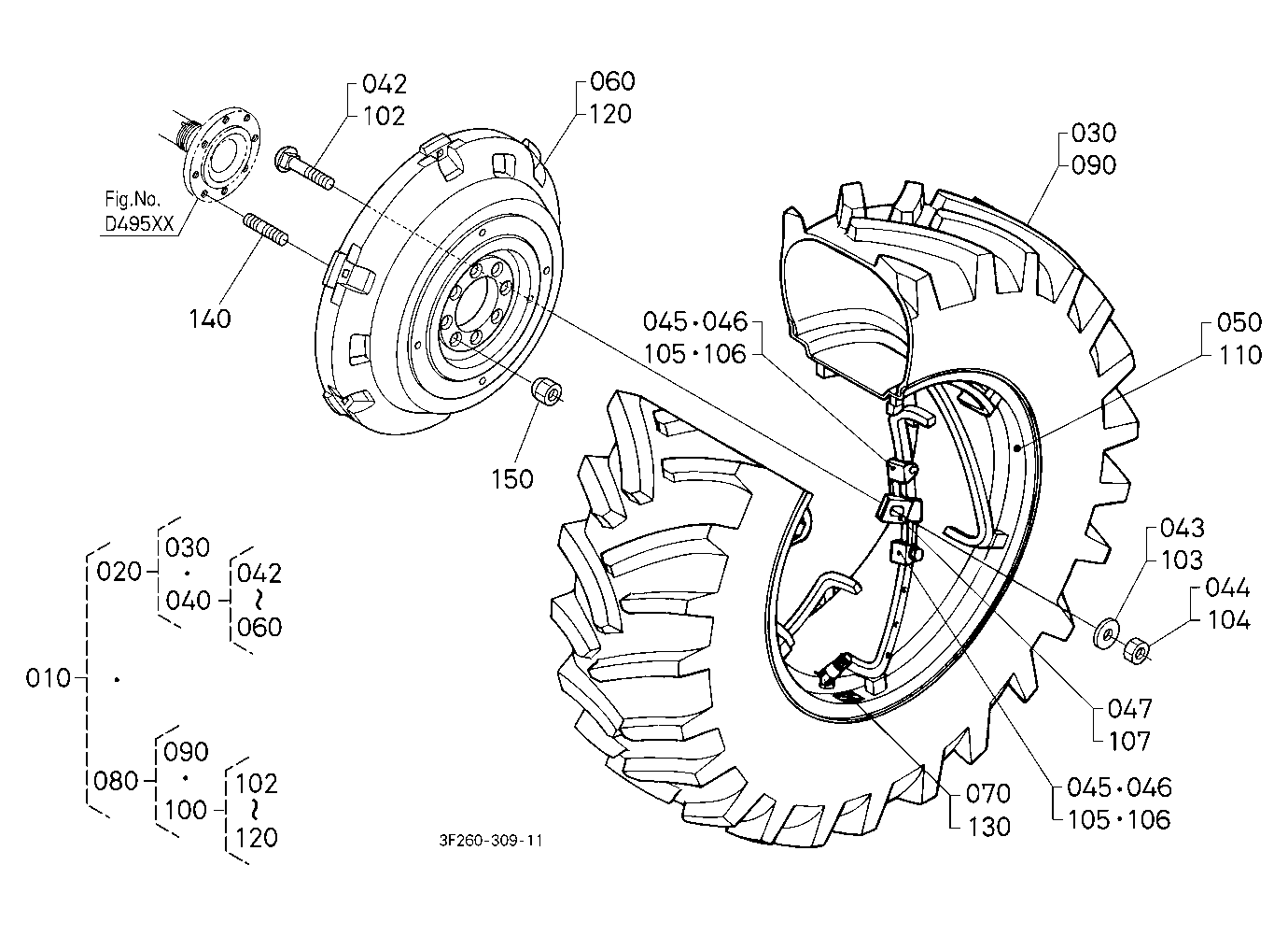 Rear Wheel (16.9-38)