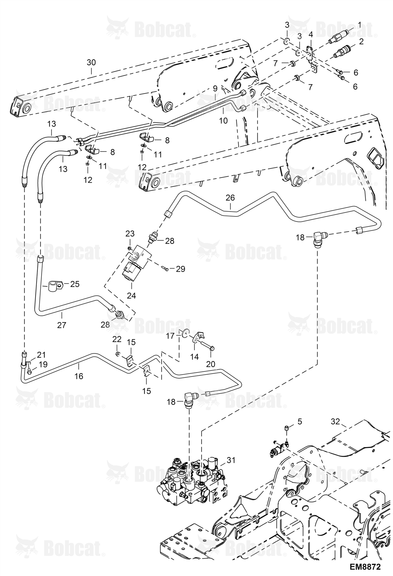 Auxiliary Hydraulics (Manual Controls)