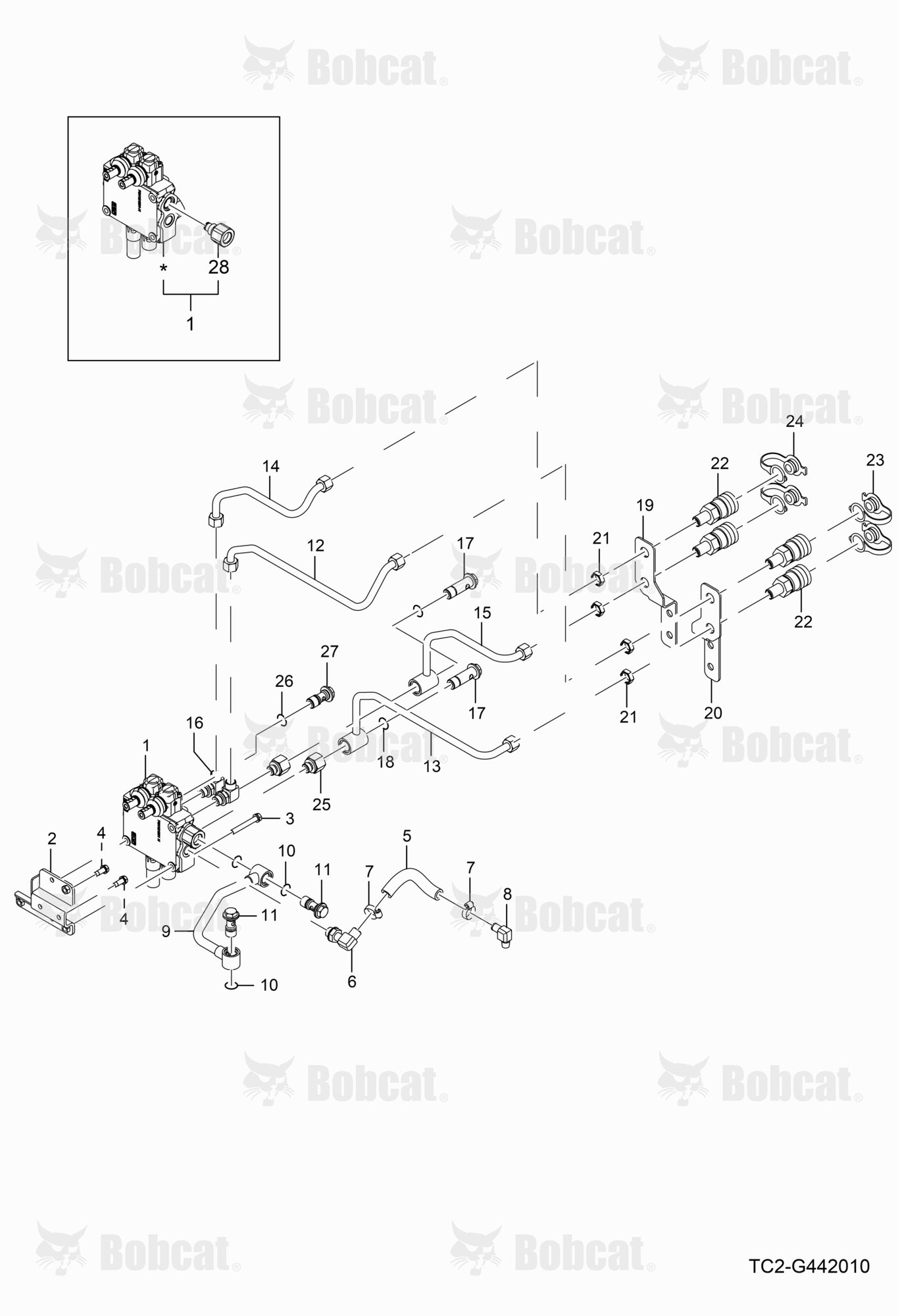External Draw Valve Group (FLOATING)