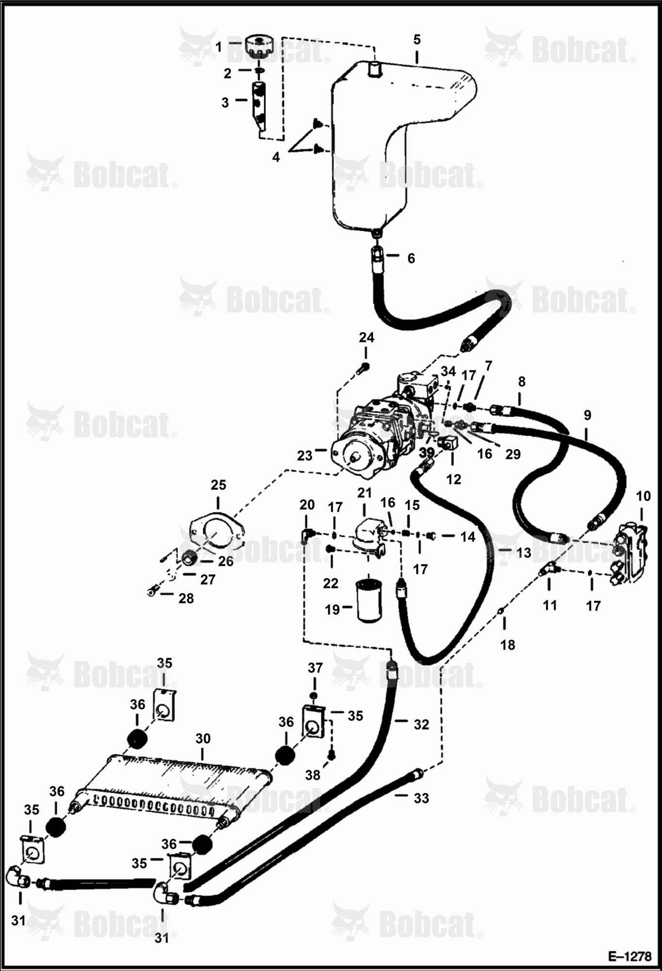 Hydrostatic Pump Circuitry  4990M13001 & Above