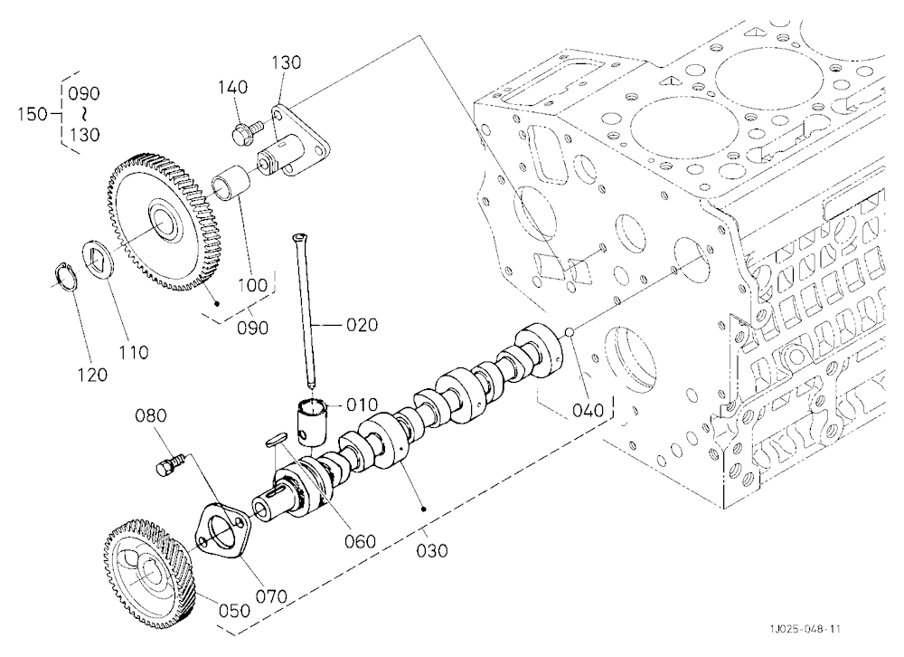 Camshaft And Idle Gear Shaft