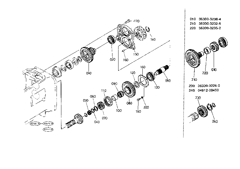 Hi-Lo Shift Gear Shaft [Except Mudder]