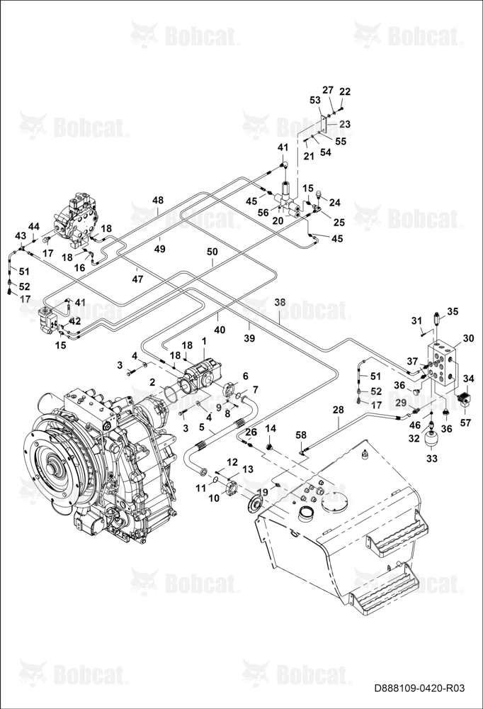 Intake and Priority Valve Circuit B45311062 & Above
