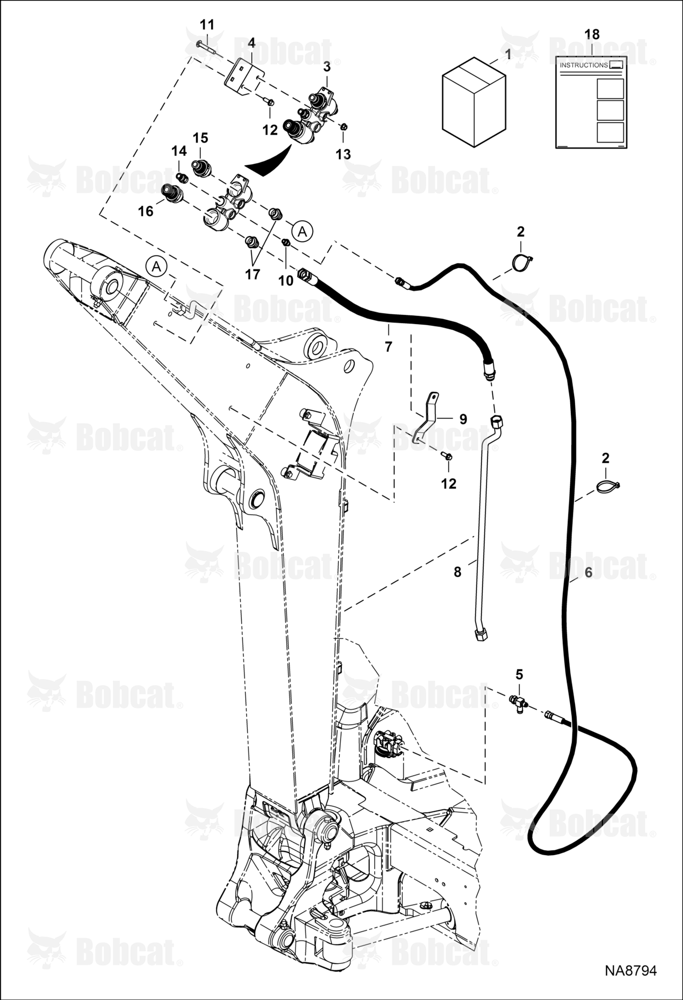 Coupler Block Kit (Fixed Arm)