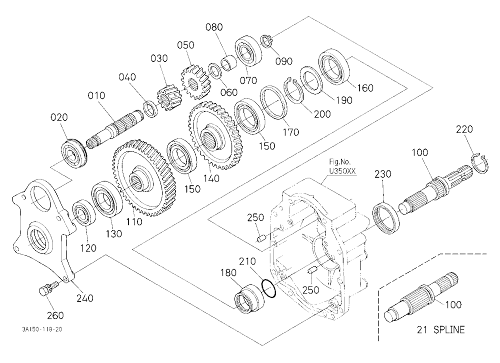 Pto(540/1000) Conversion Kit (Gear) [Option]