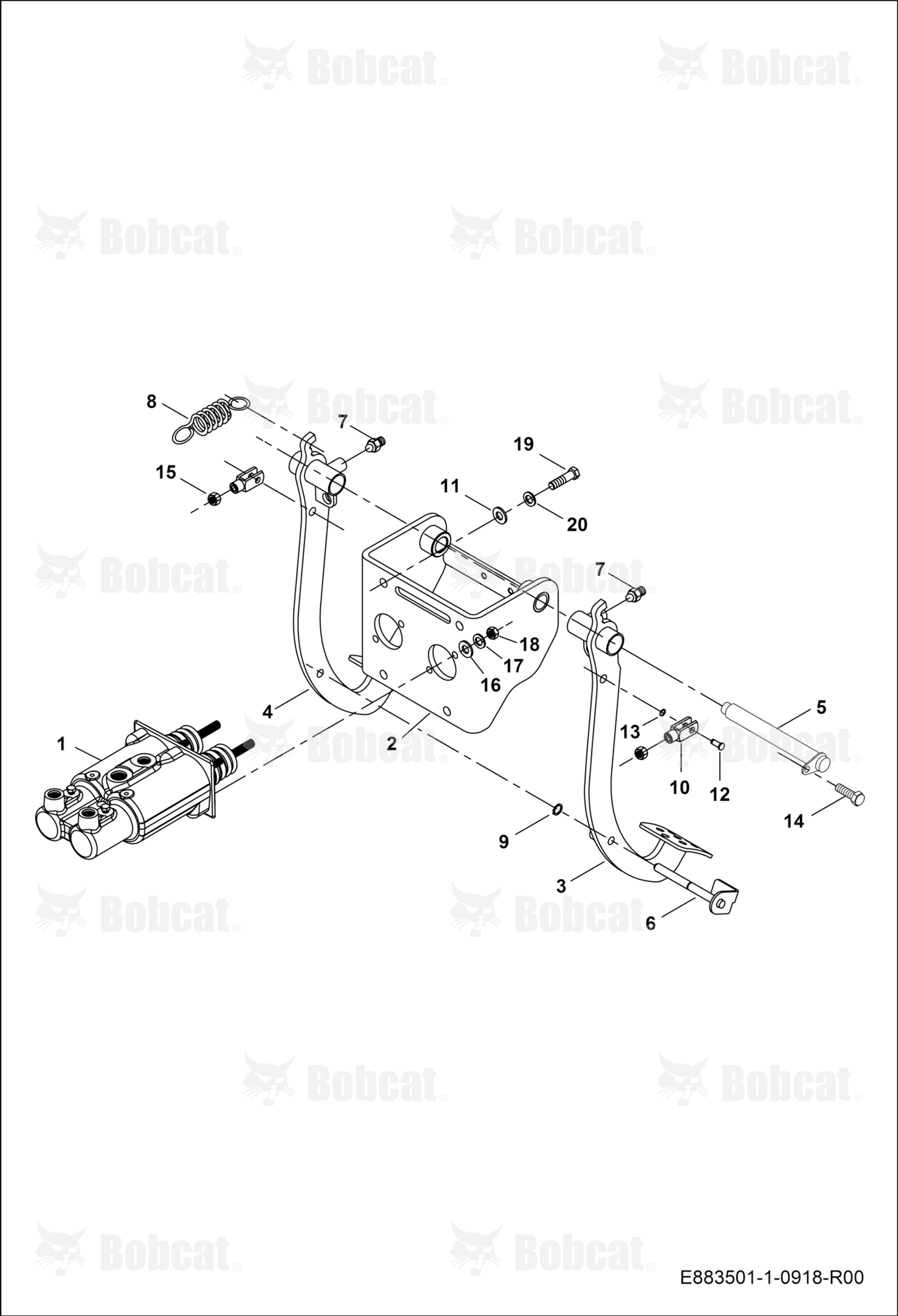 Brake Pedal Connections  B45111555 & Above