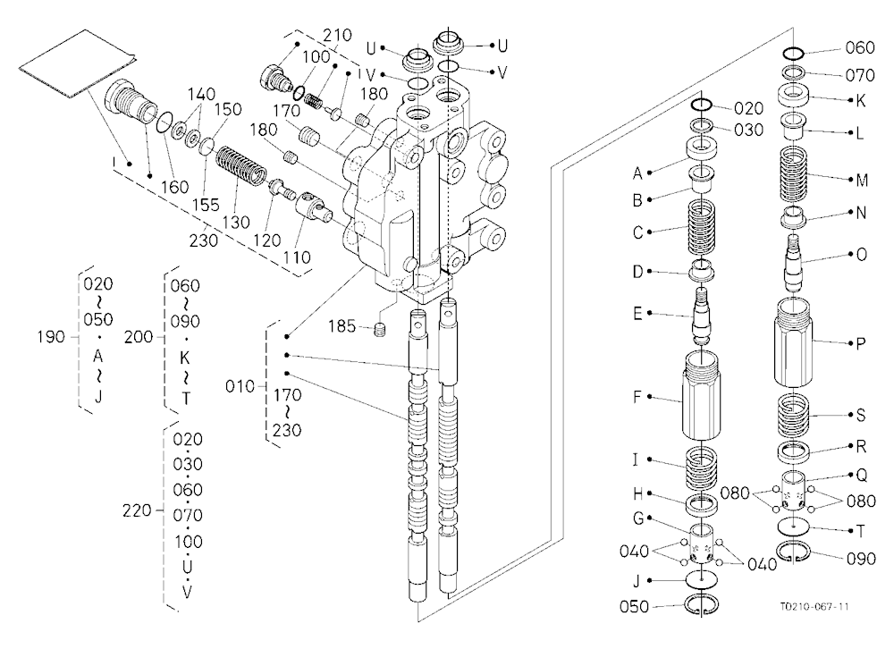 Hydraulic Outlet Valve [Component Parts]