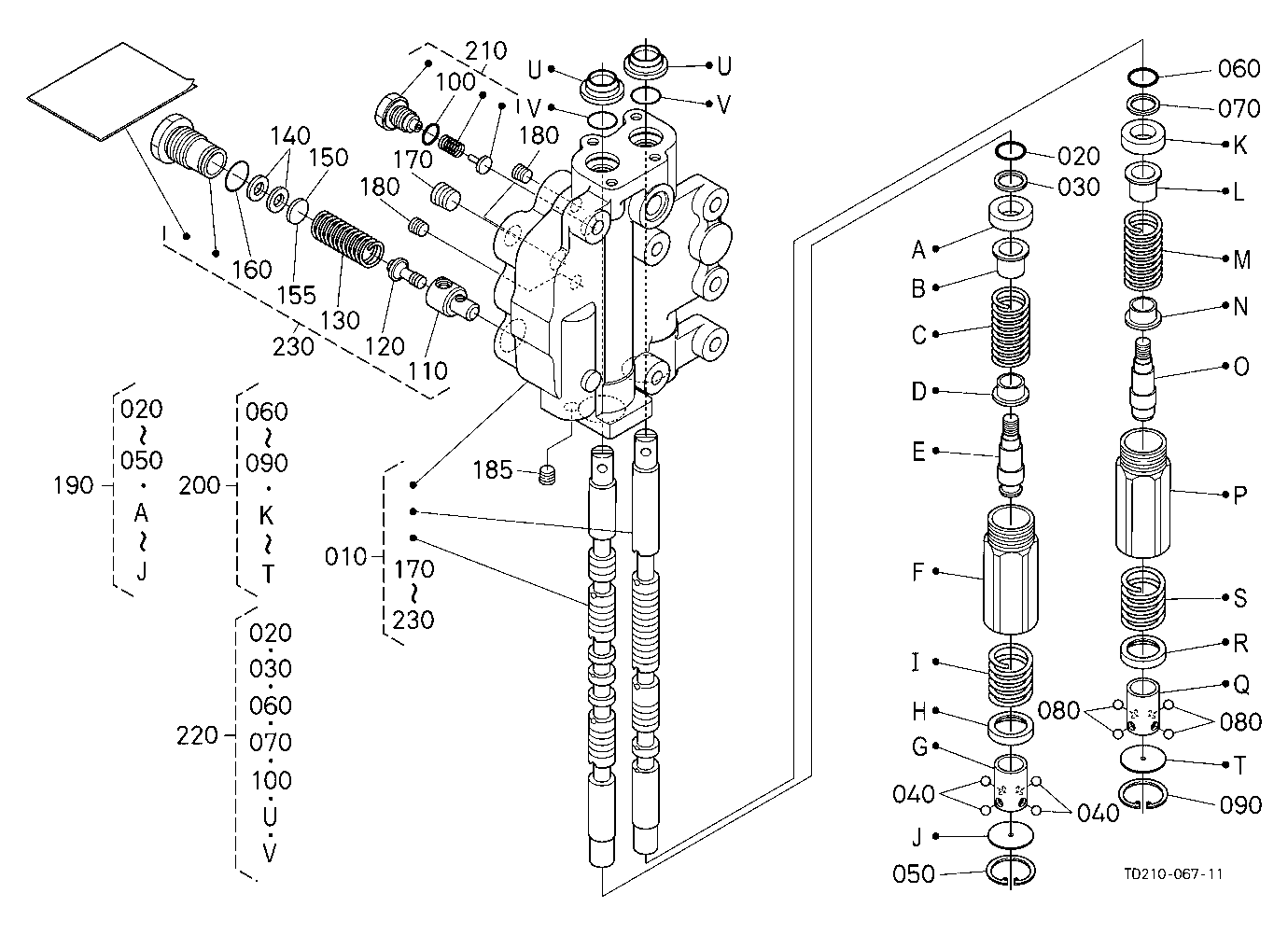 Hydraulic Outlet Valve [Component Parts]