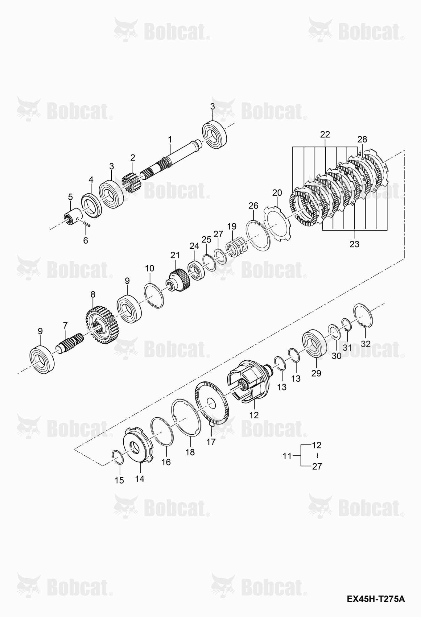 PTO Counter Shaft Group