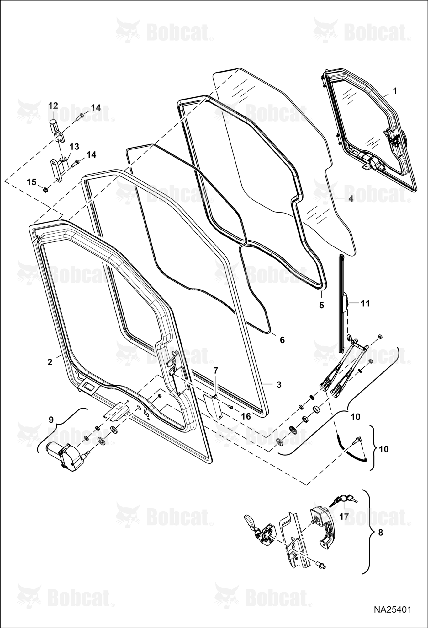 CAB Door (Door Panel Assembly) (Window 783,6mm x 585,8mm)