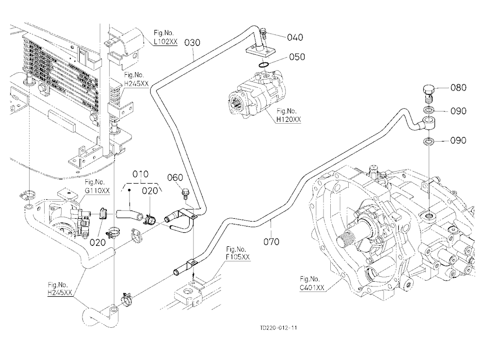 Oil Cooler Return Pipe